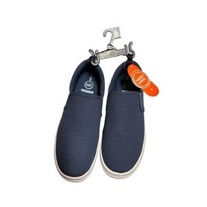Wonder Nation Casual Navy Slip-On Canvas Sneakers for Kids